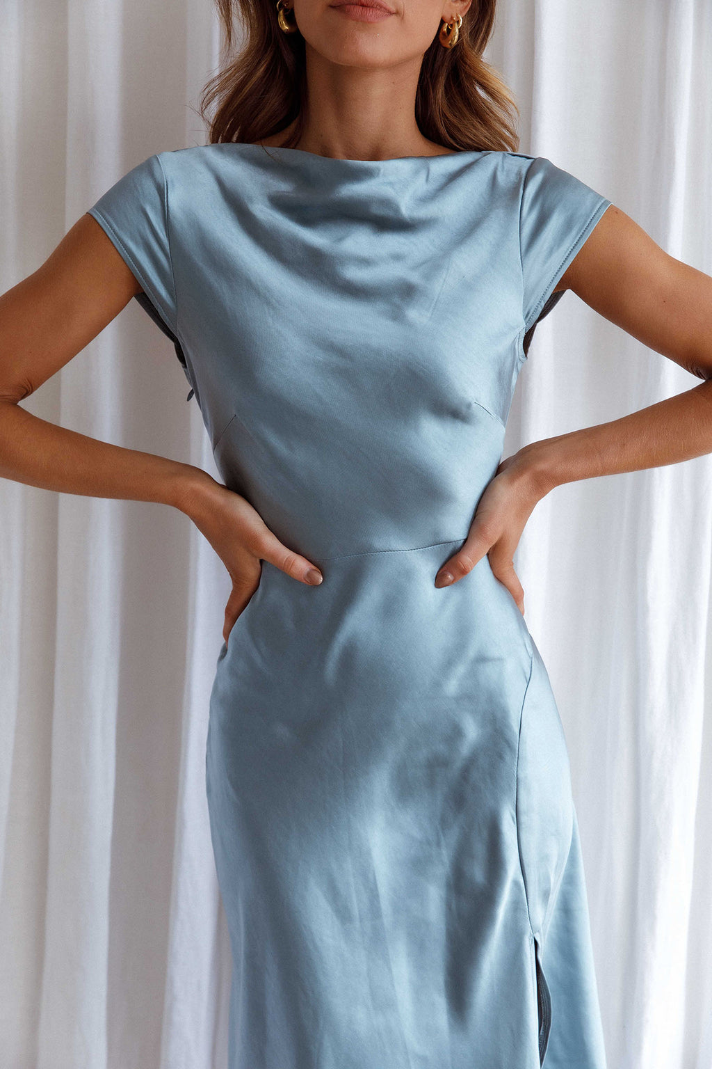 lucinda twist back midi dress olive Lucinda Twist Back Midi Dress Olive