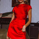 Lucinda Twist Back Mini Dress Red