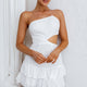 Alexia One-Shoulder Mini Dress White