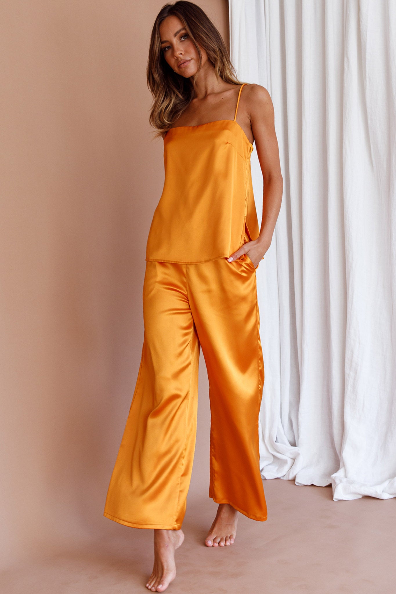 Hotel California Straight Leg Pants Sunset by Selfie Leslie