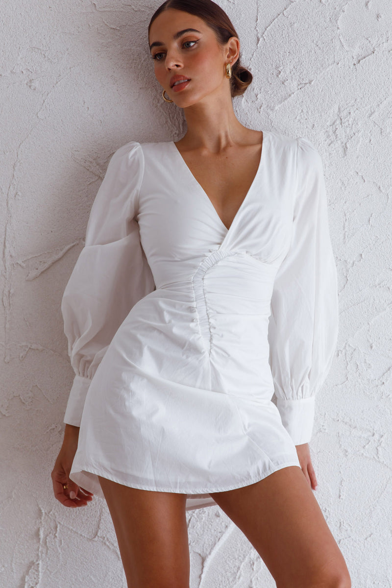 Josie Mini Dress - White