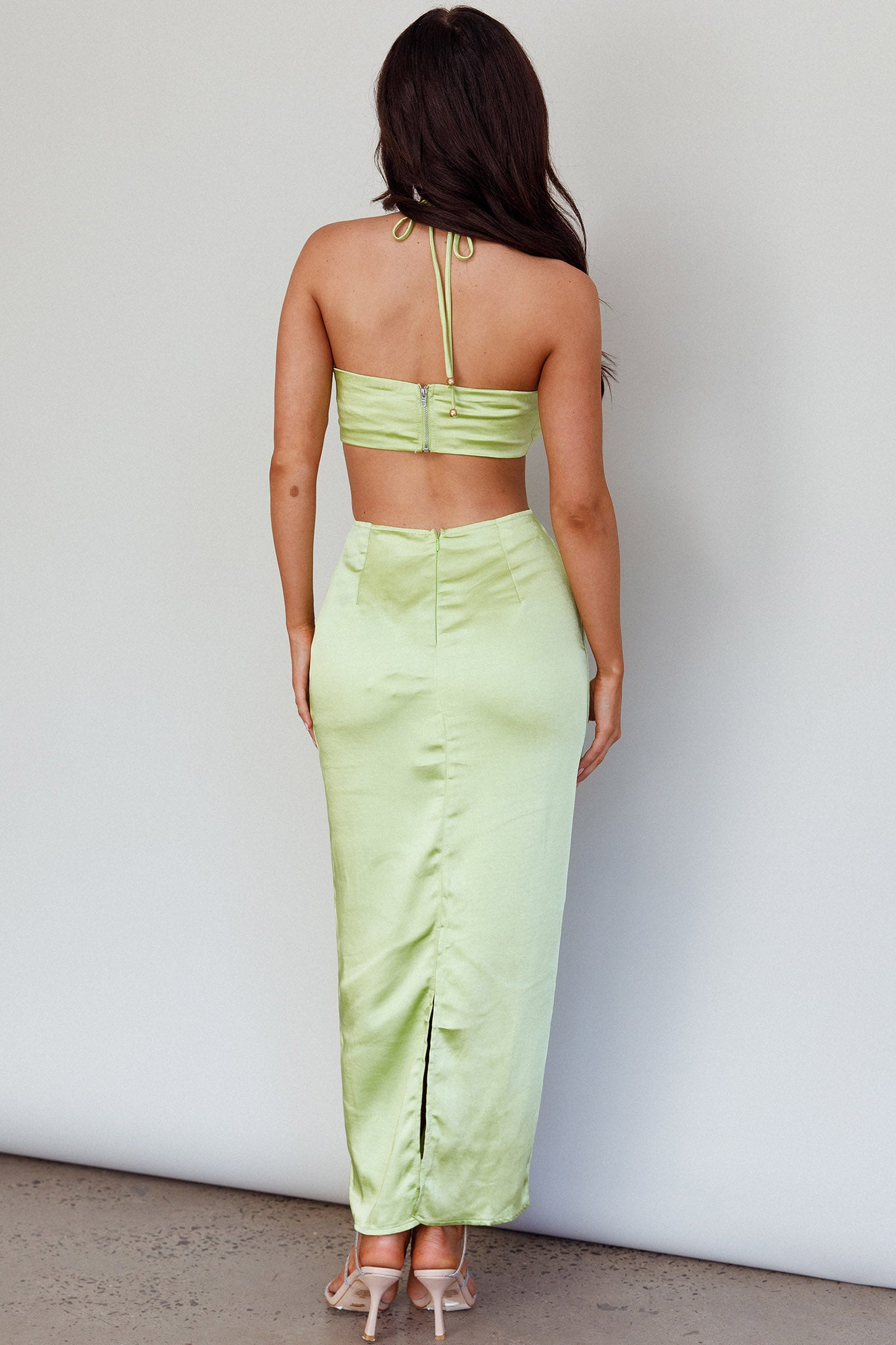 Ryana Cut-Out Drawstring Dress Apple by Selfie Leslie