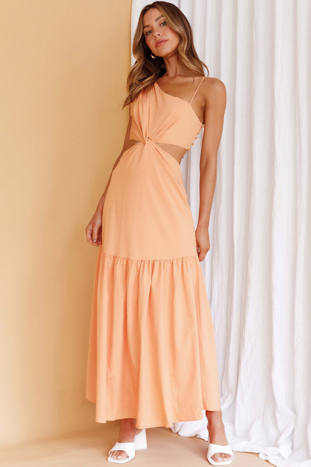 Evening Breeze Cut-Out Waist Maxi Dress Mango by Selfie Leslie