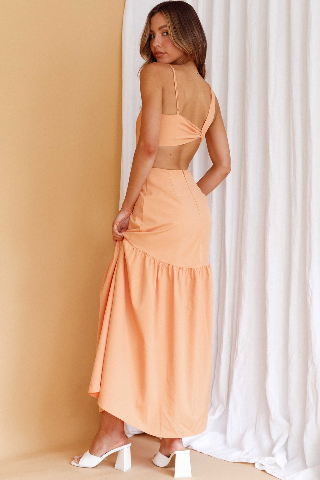 Evening Breeze Cut-Out Waist Maxi Dress Mango by Selfie Leslie