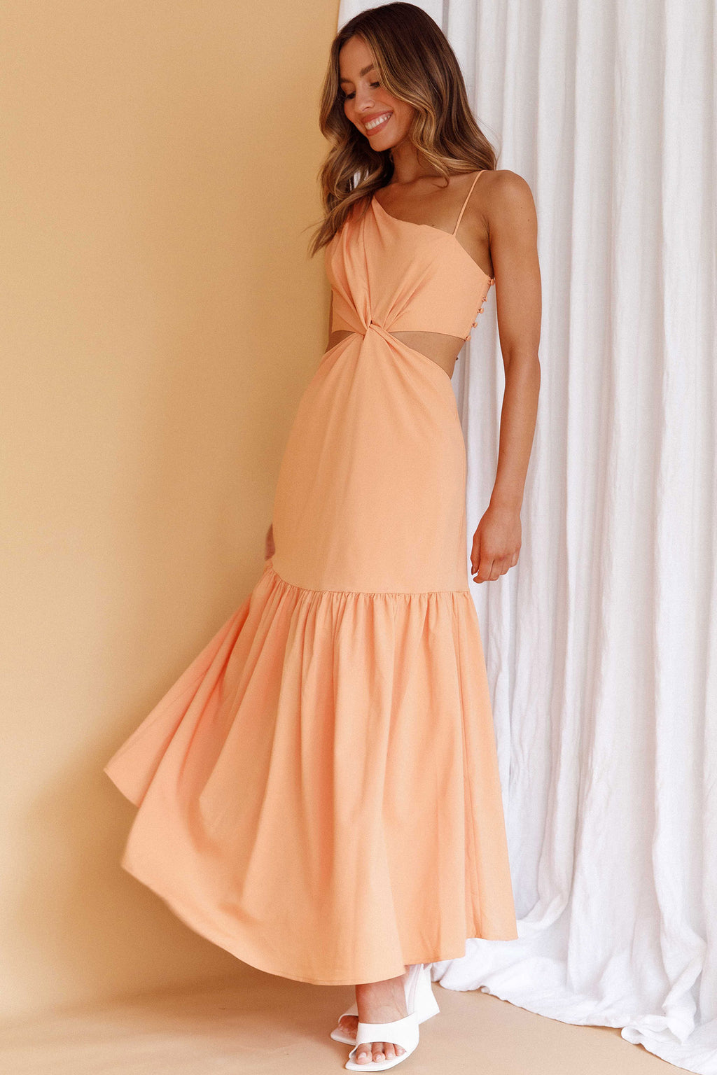 Evening Breeze Cut-Out Waist Maxi Dress Mango by Selfie Leslie