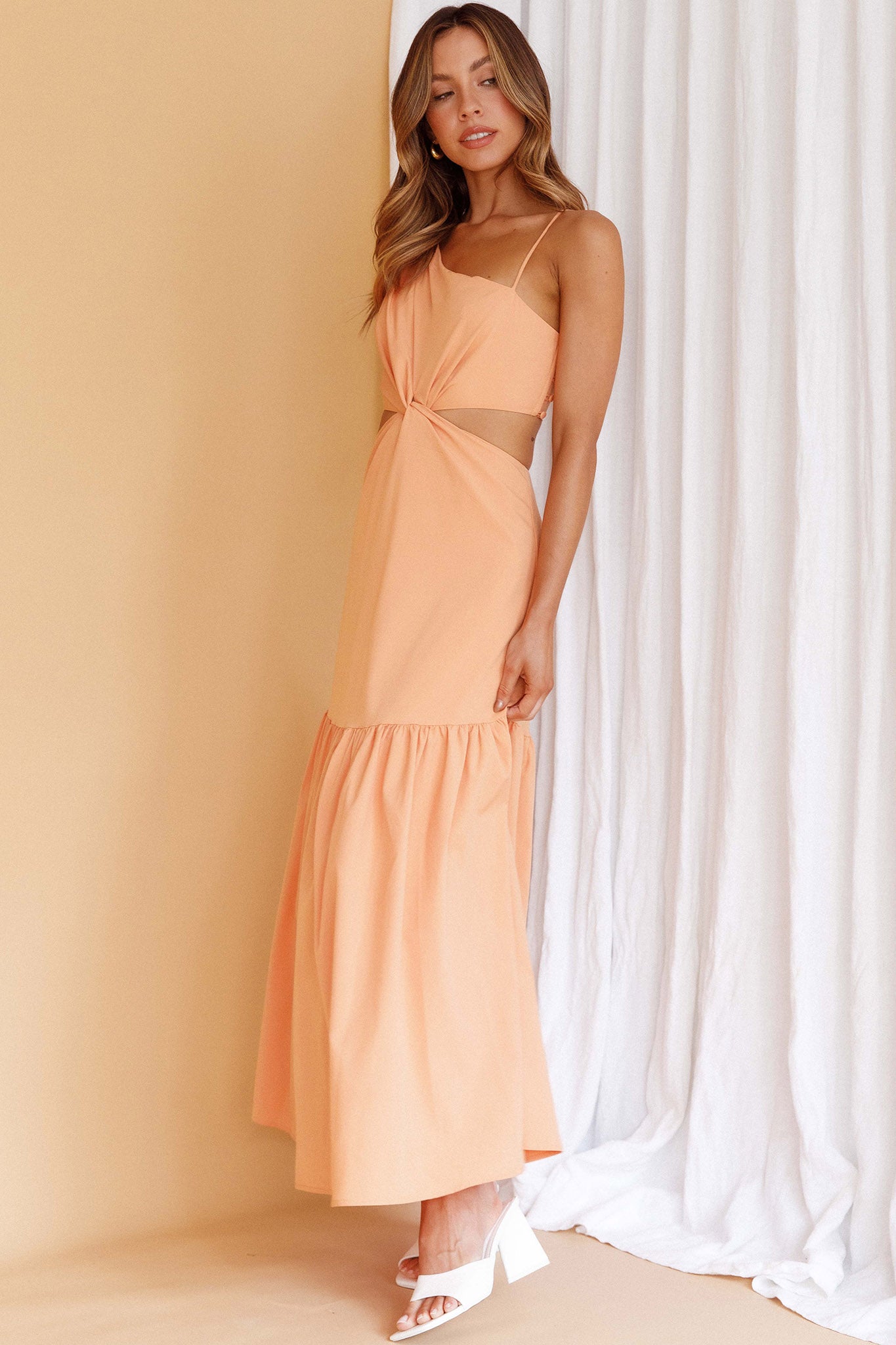 Evening Breeze Cut-Out Waist Maxi Dress Mango by Selfie Leslie