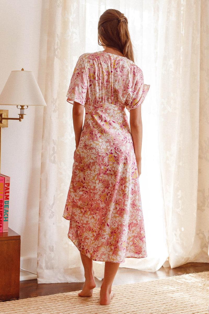 Cristina - Graceful Sleeve-Wrap Dress for Effortless Elegance