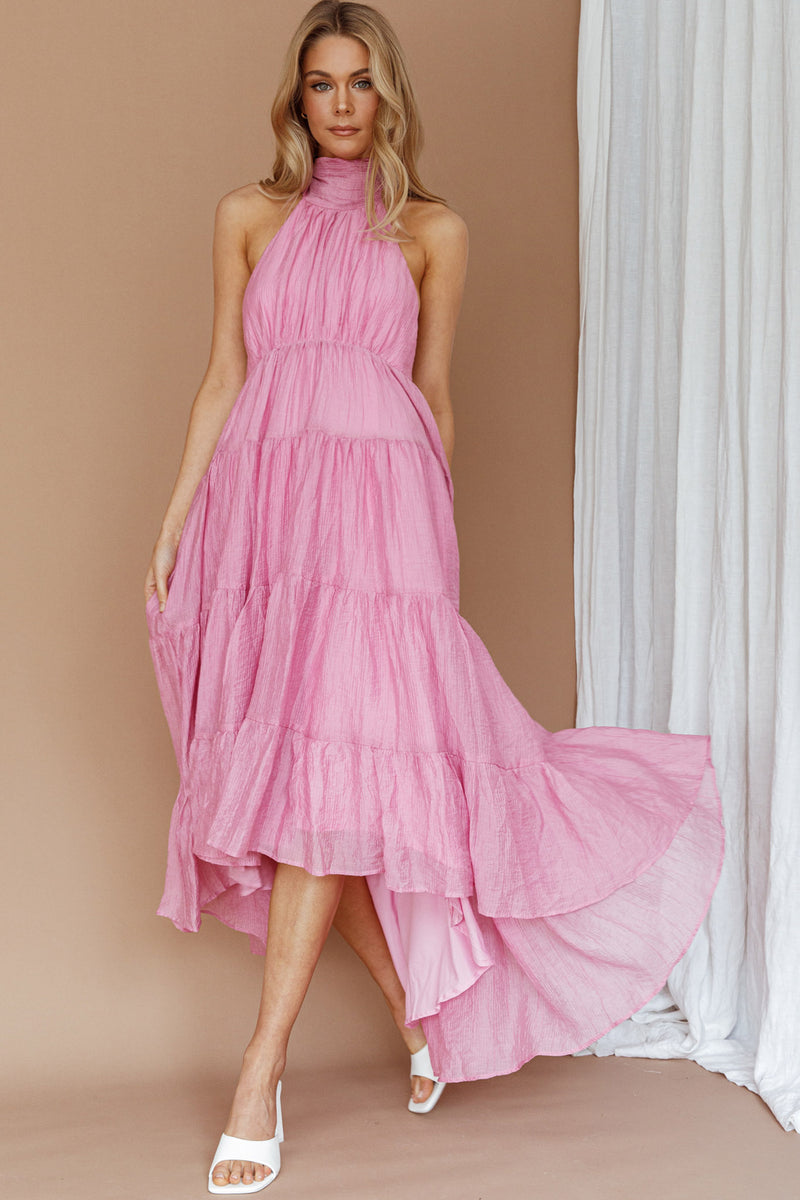 *New* CAROLINA Pink Halter Top Dress Size Medium