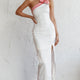 Sweetest Thing One-Shoulder Bow Maxi Dress White