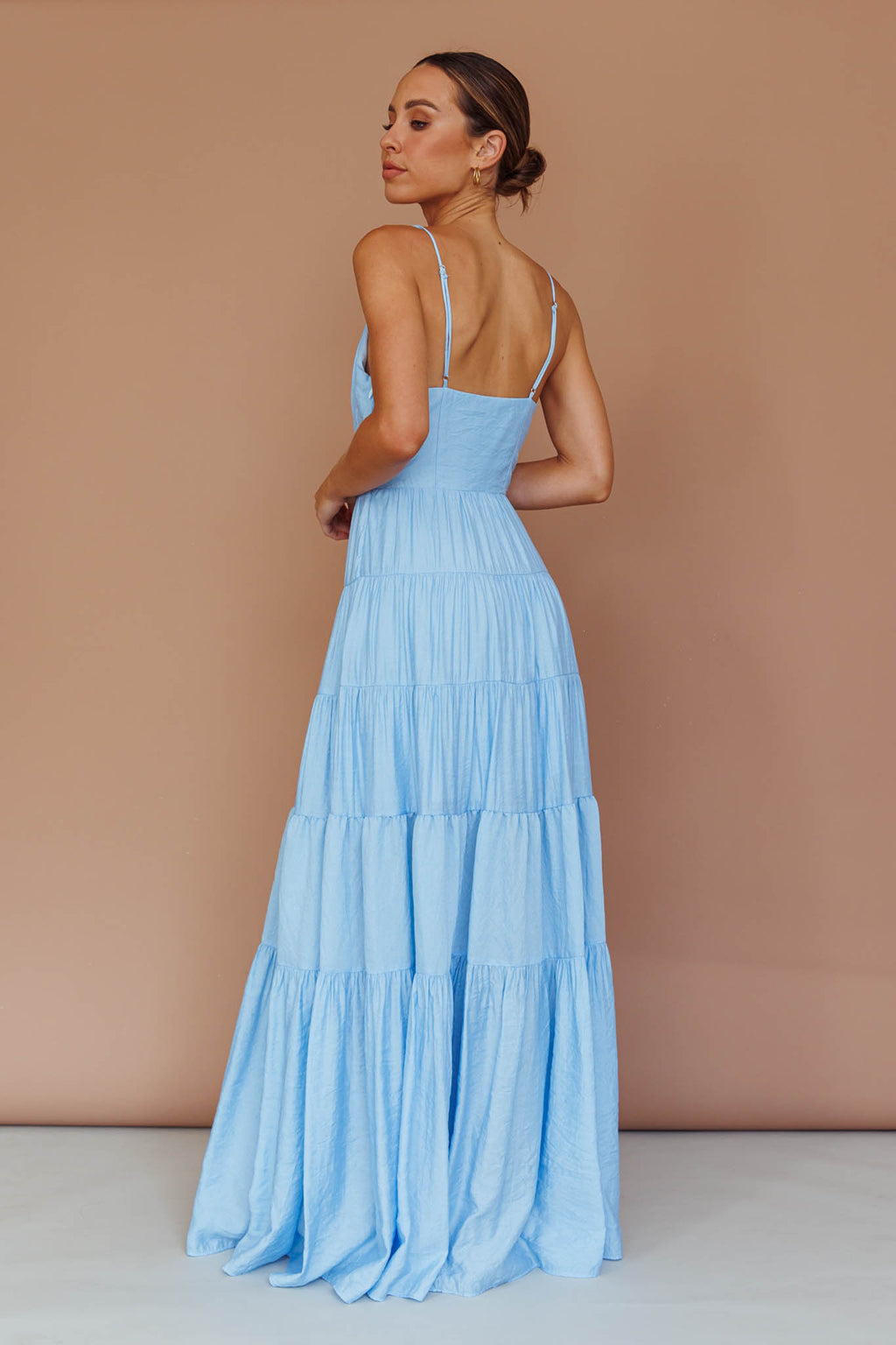 Main Attraction Cami Strap Maxi Dress Blue by Selfie Leslie