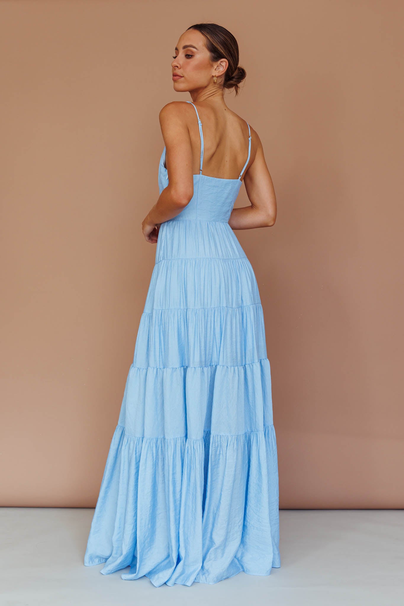chinese dress ladies Main Attraction Cami Strap Maxi Dress Blue