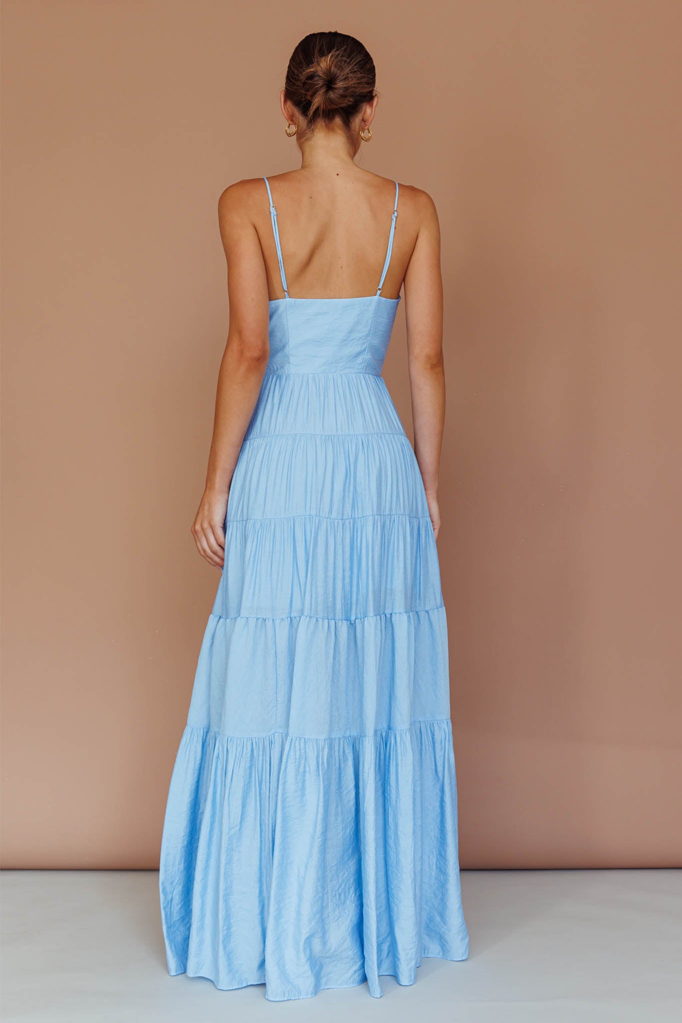 Main Attraction Cami Strap Maxi Dress Blue by Selfie Leslie