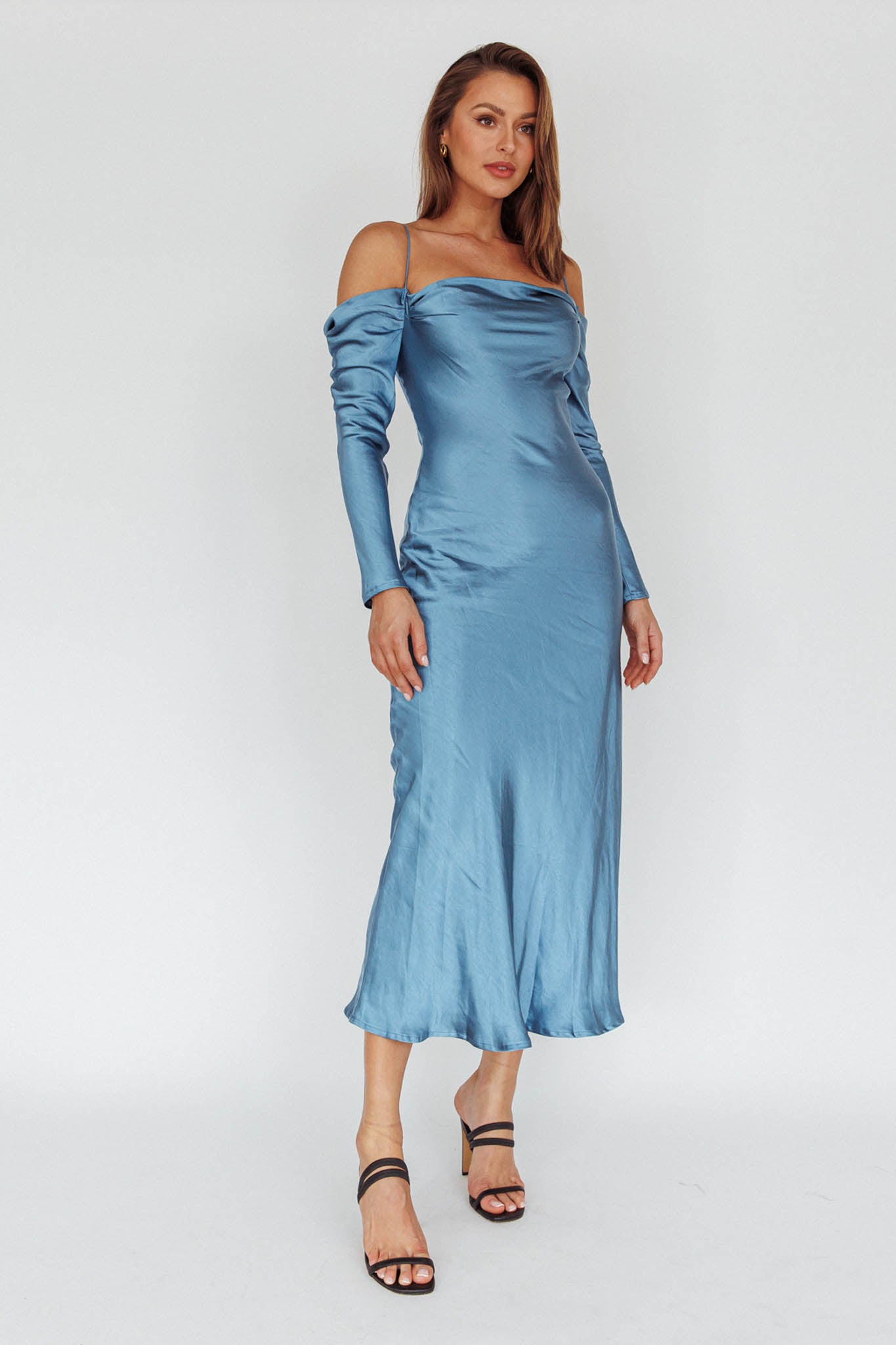 long sleeve cold shoulder dress Colysmo Women Mesh Off Bodycon Maxi Formal Wedding Guest Fall Dresses for Women 2025 Black : Clothing, Shoes & Jewelry shoulder dress features a layered vest illusion for added dimension Ellory Long Sleeve Off-Shoulder Dress