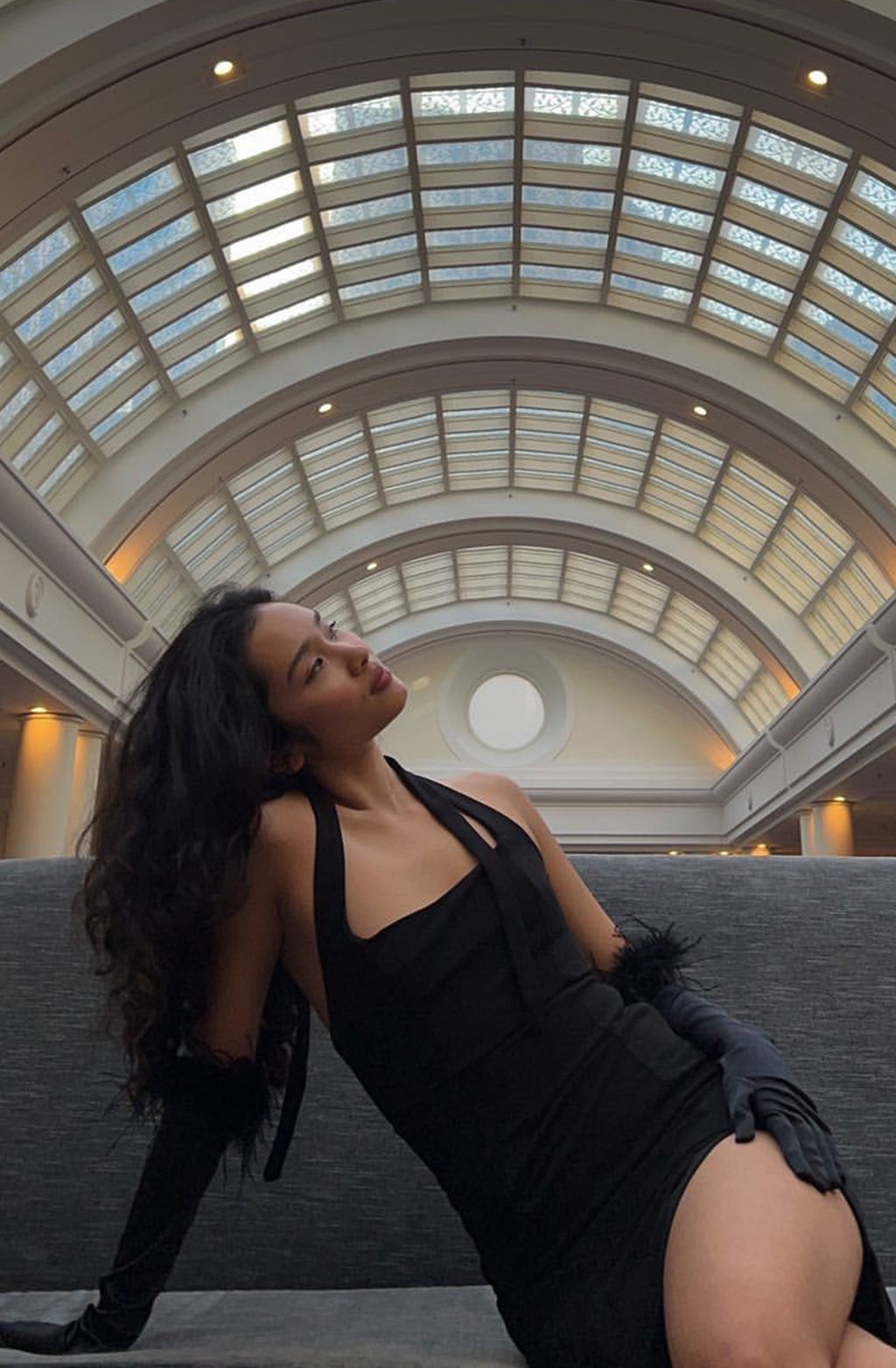 Remember This Halterneck Knee Length Dress Black by Selfie Leslie