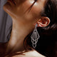 Evangelina Chandelier Earrings Silver