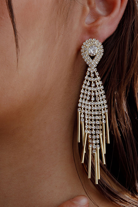 Ambrosia Tassel Earrings Gold by Selfie Leslie