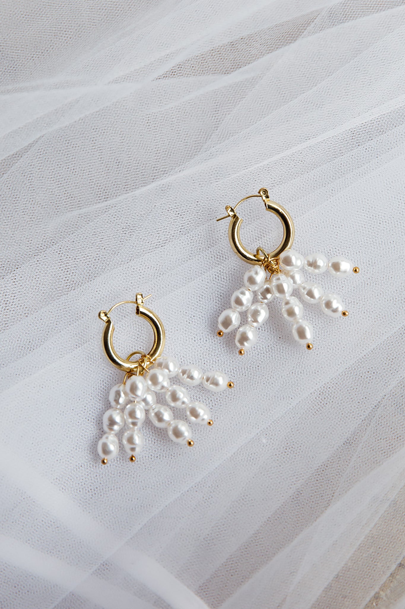 Forever Pearls Earrings Gold by Selfie Leslie