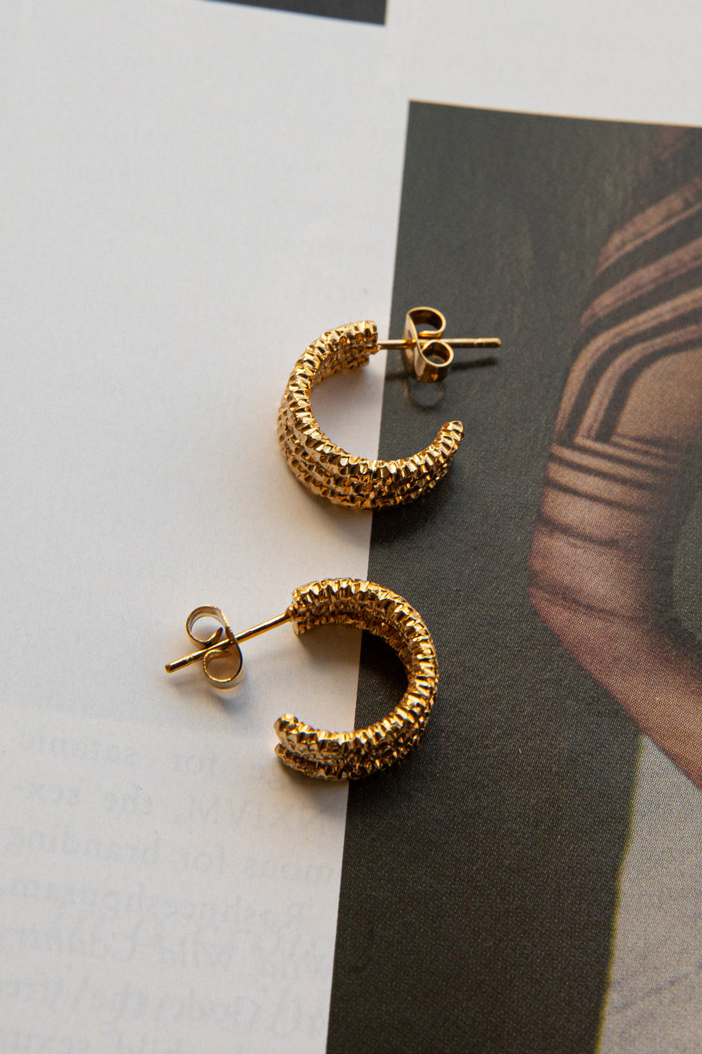 Goldilocks Open Hoop Earrings Gold by Selfie Leslie