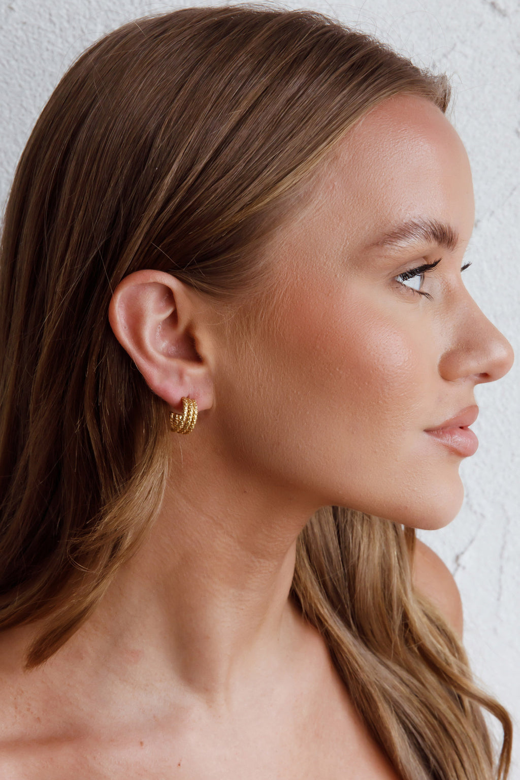 Goldilocks Open Hoop Earrings Gold by Selfie Leslie