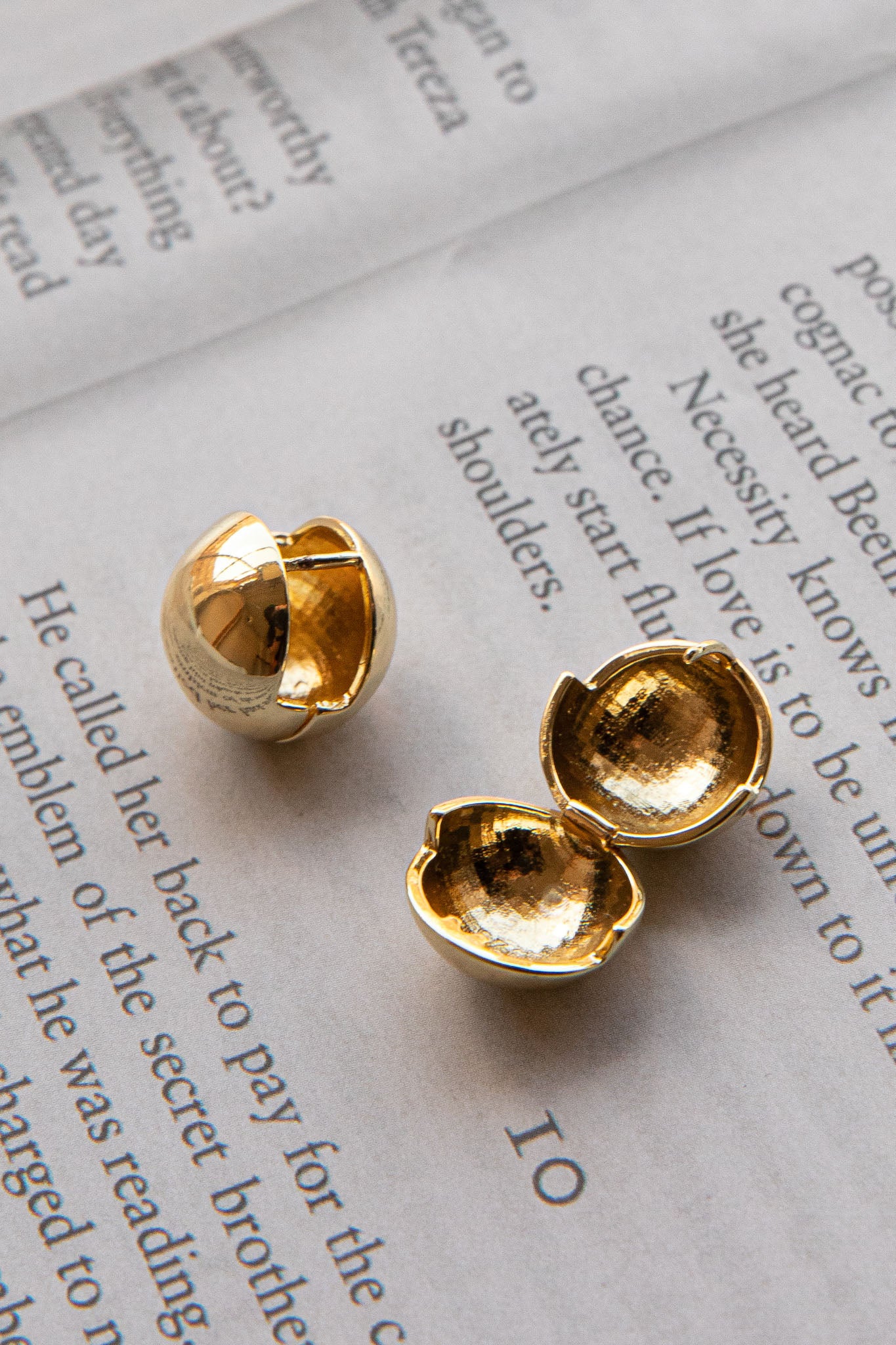 Moonstar Ball Earrings Gold by Selfie Leslie