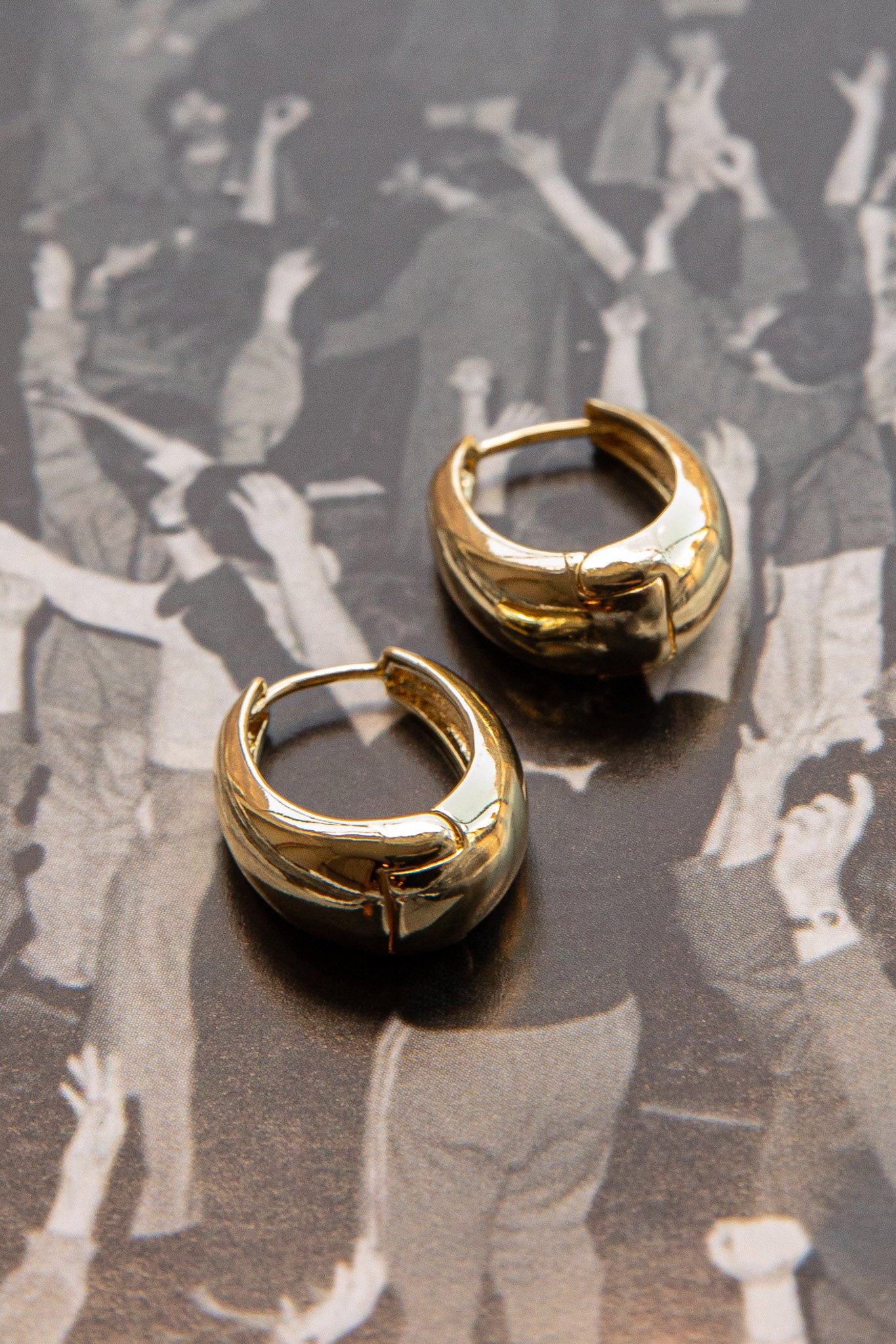 Helena Hoop Earrings Gold by Selfie Leslie