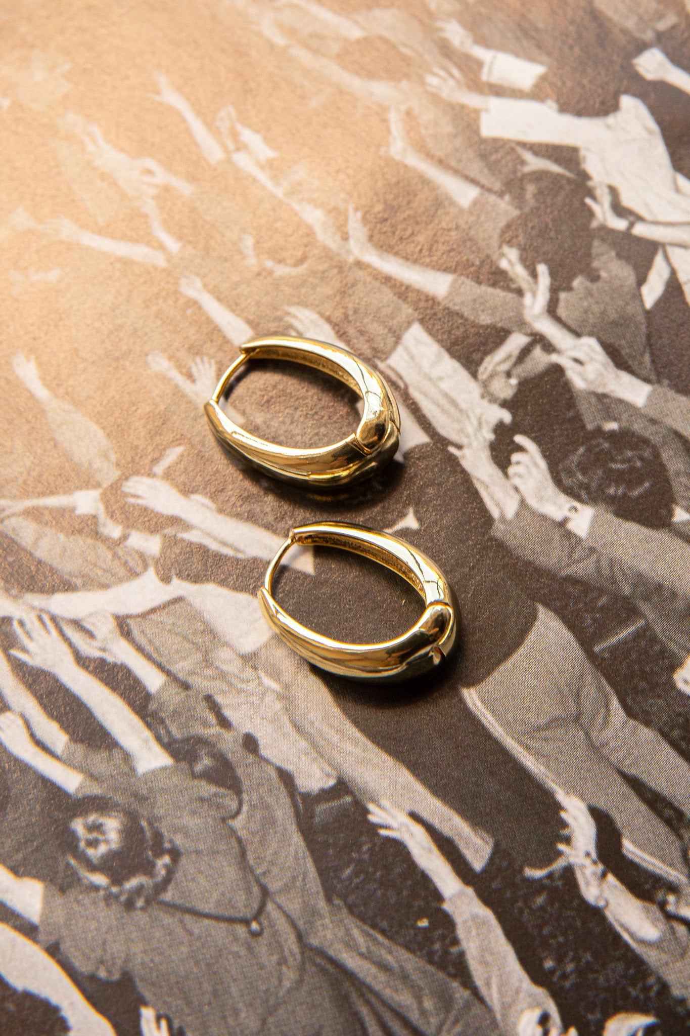 Helena Hoop Earrings Gold by Selfie Leslie