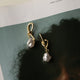 Ariel Pearl Drop Earrings Gold