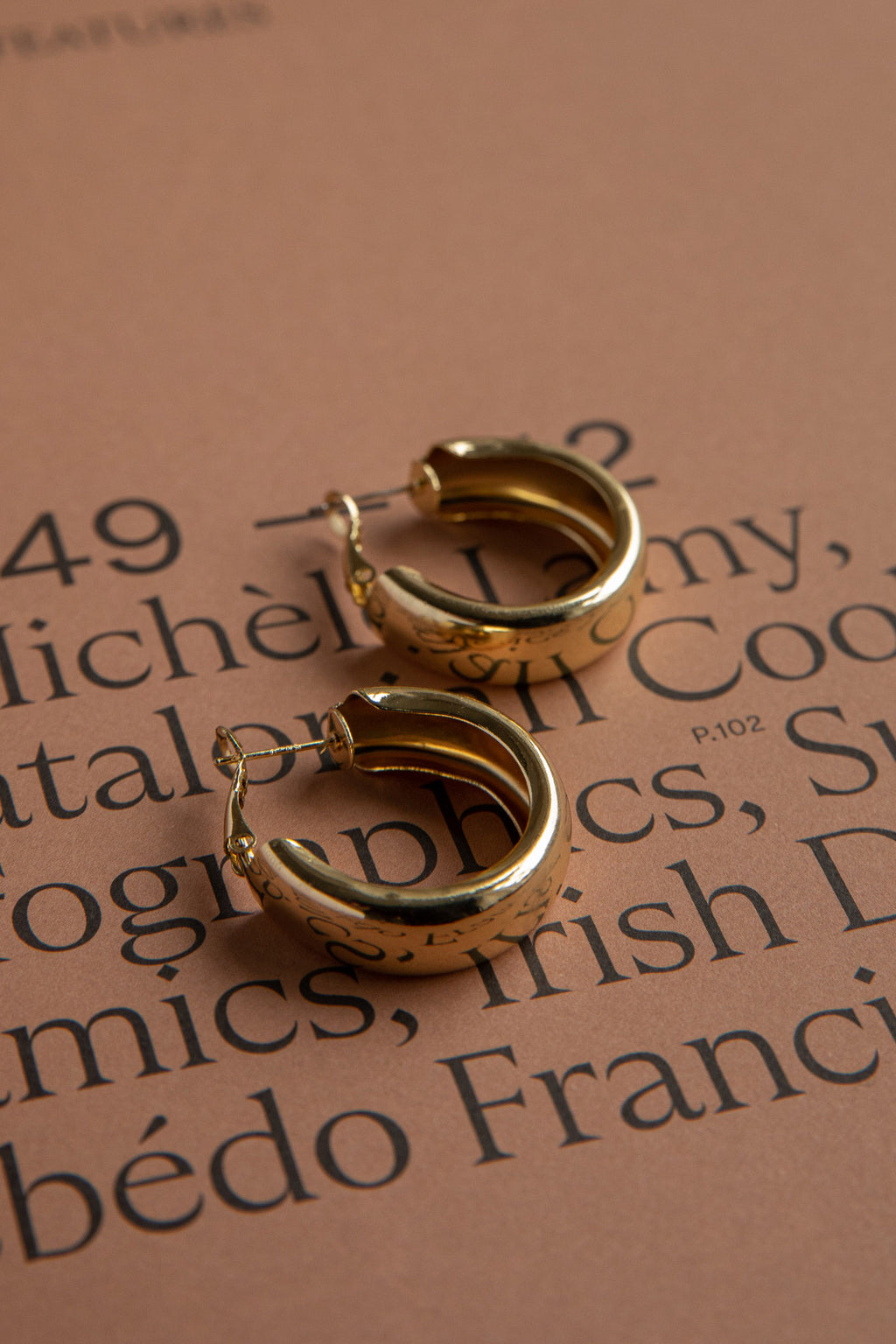 Osiris Hoop Earrings Gold by Selfie Leslie