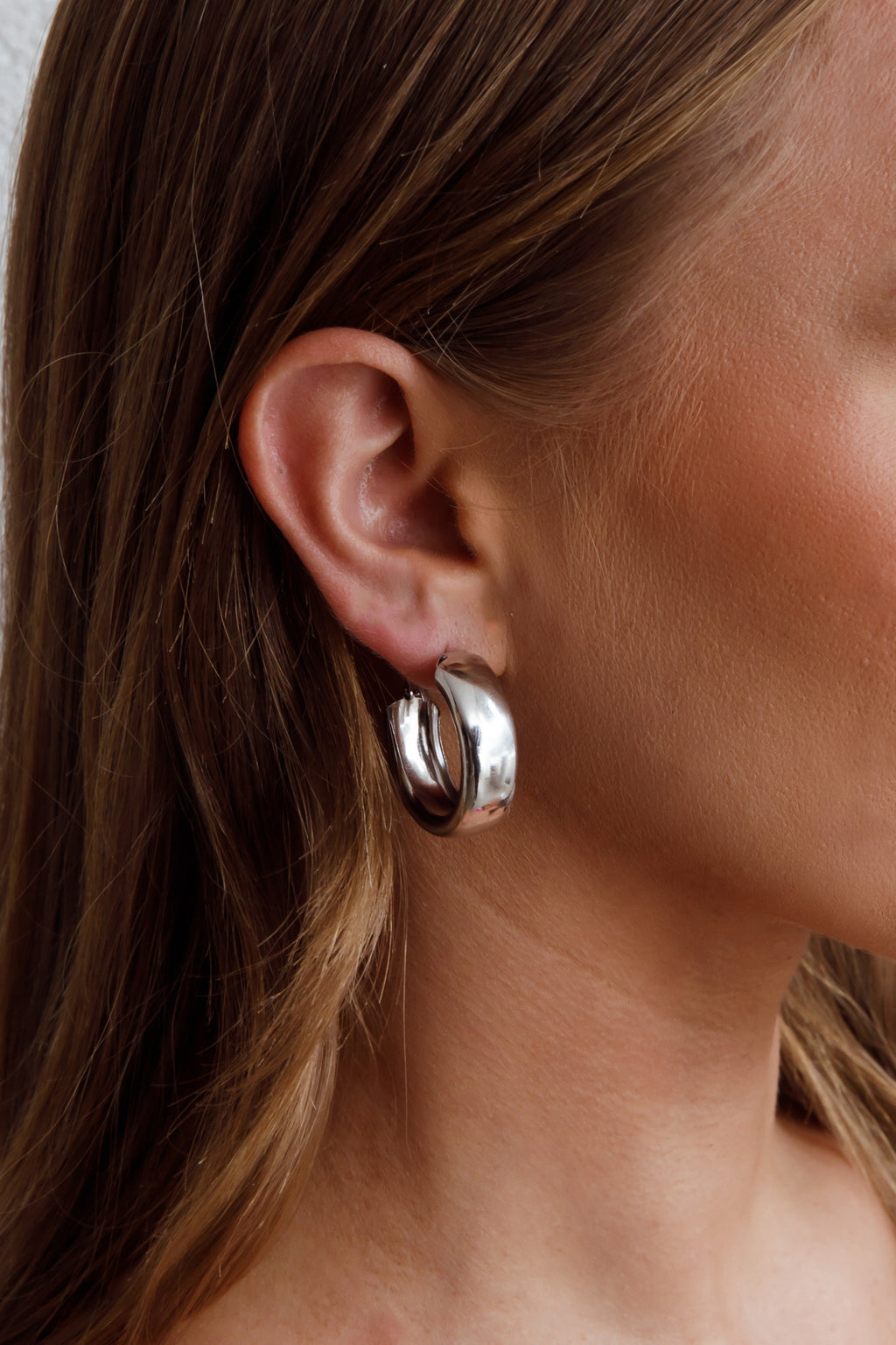 Osiris Hoop Earrings Silver by Selfie Leslie