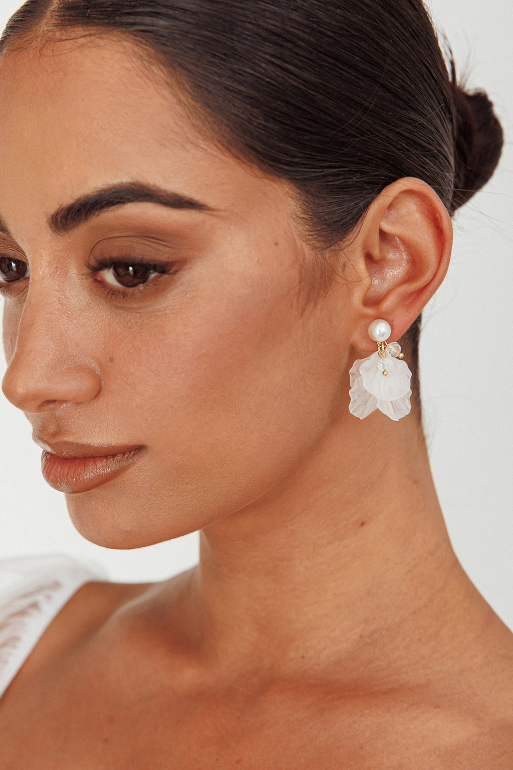 Earth Angel Petal Earrings Gold by Selfie Leslie