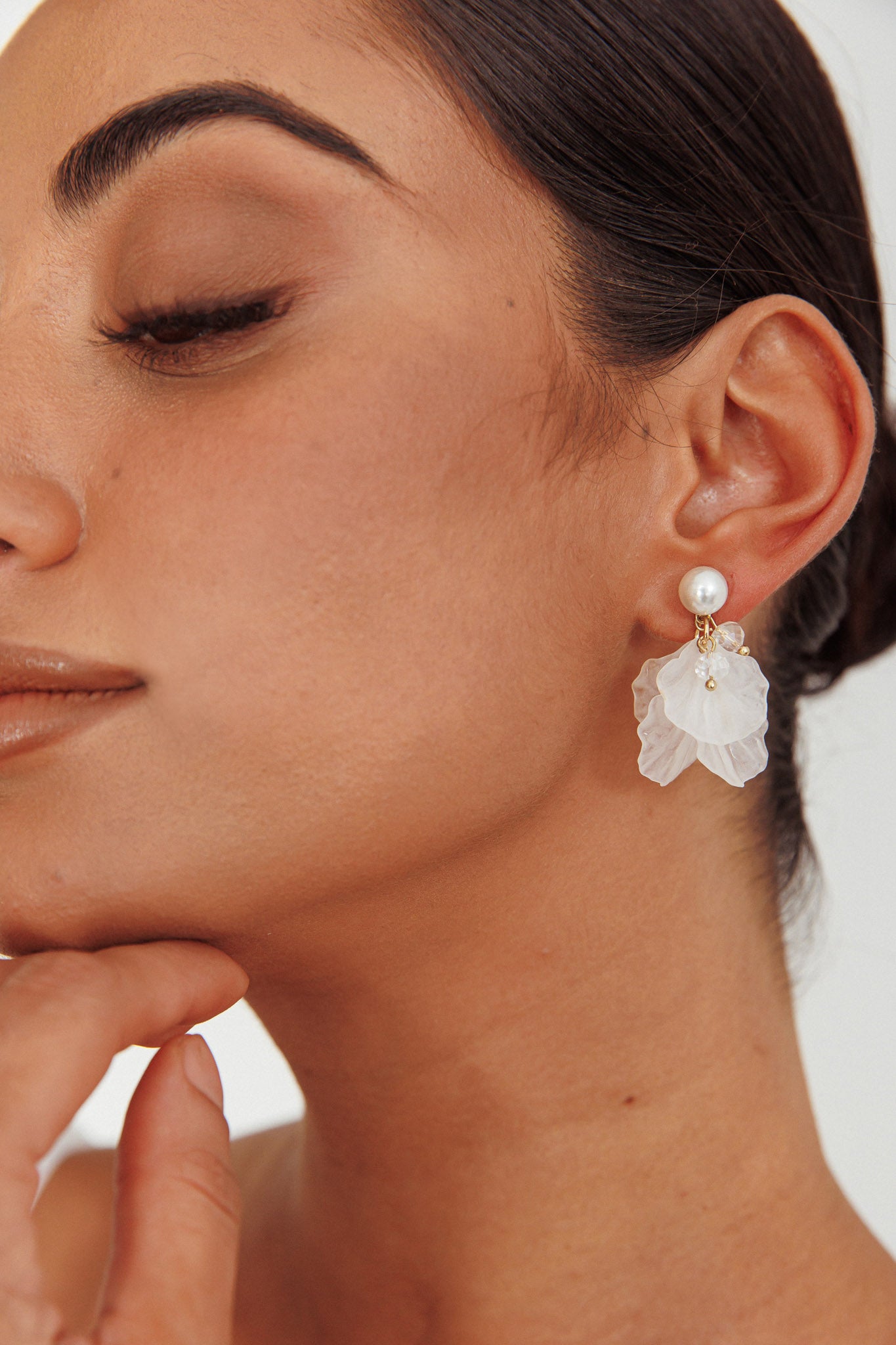 Earth Angel Petal Earrings Gold by Selfie Leslie