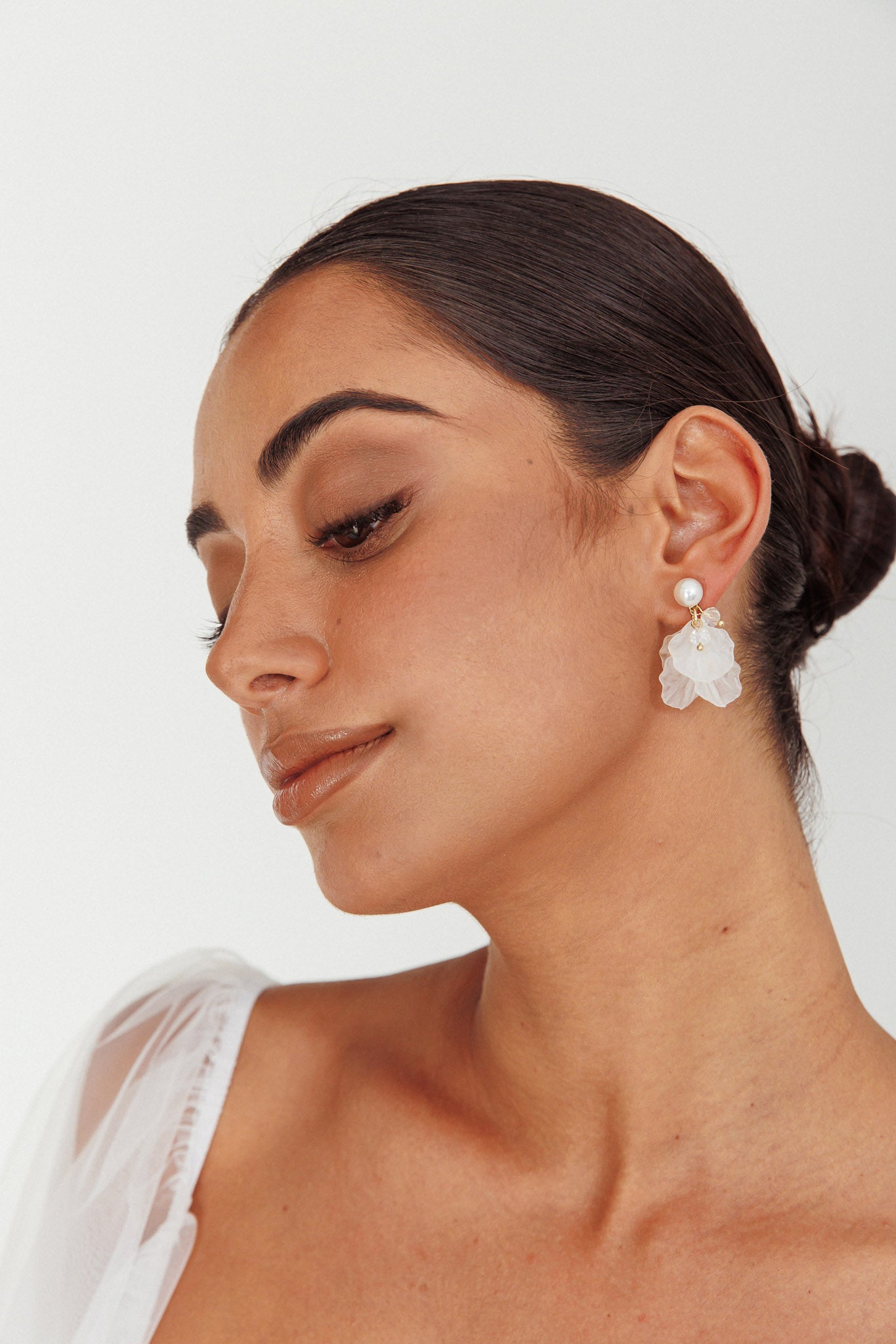 Earth Angel Petal Earrings Gold by Selfie Leslie