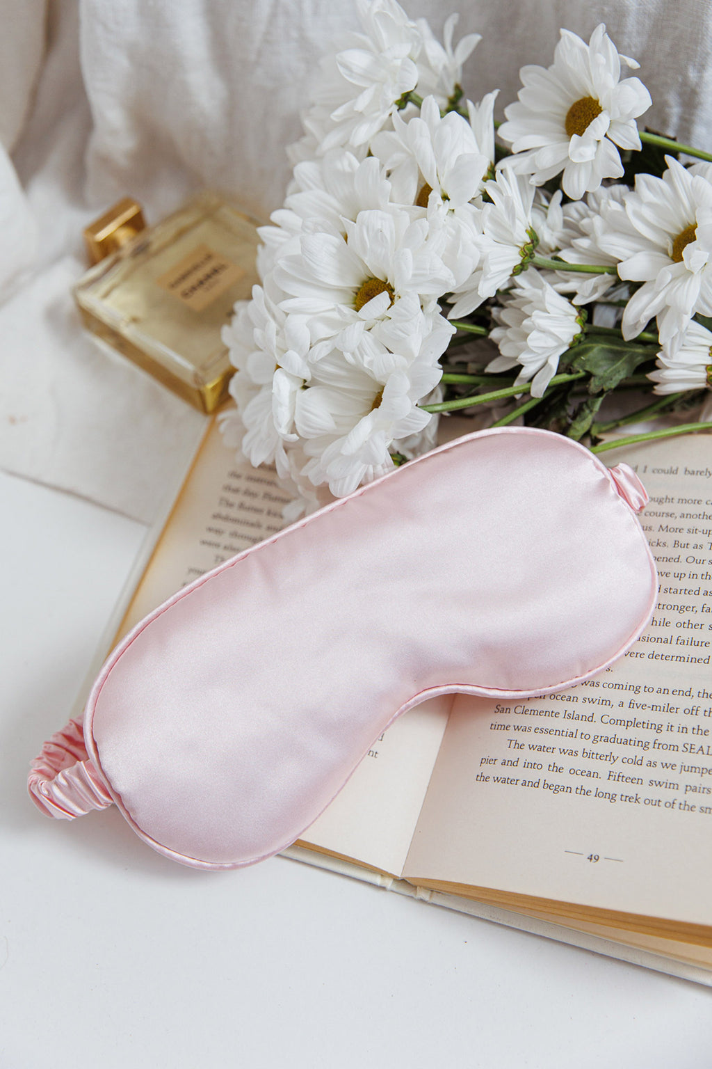 Sweet Dreams Satin Eye Mask Pink by Selfie Leslie