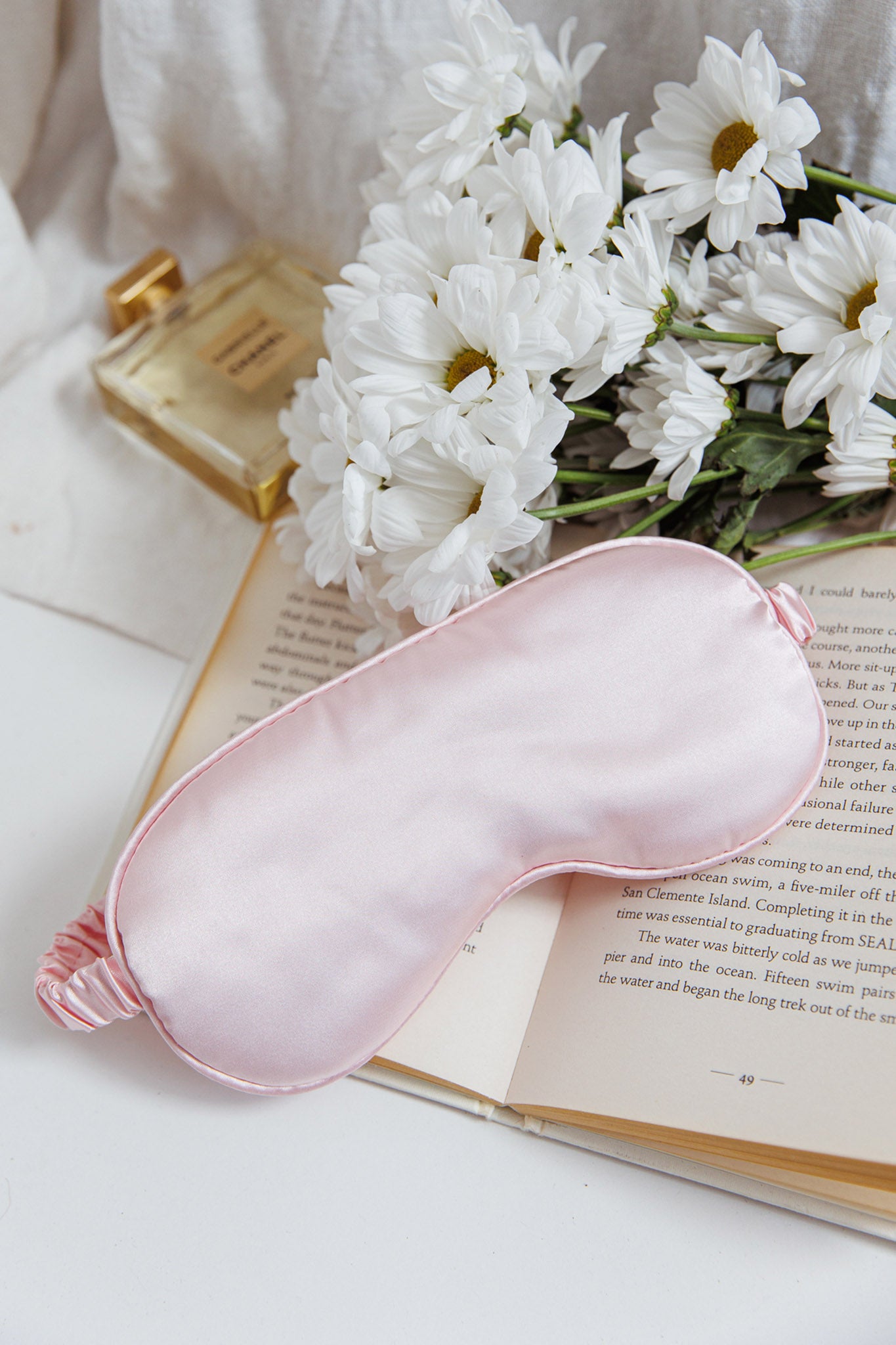 Sweet Dreams Satin Eye Mask Pink by Selfie Leslie