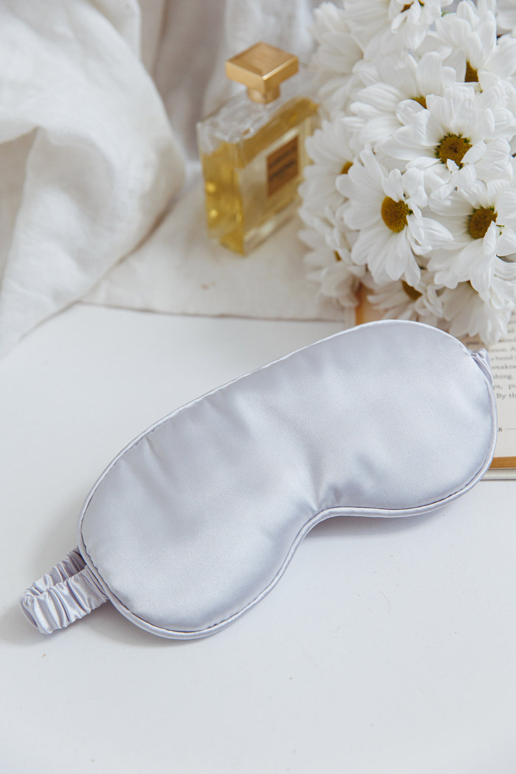 Sweet Dreams Satin Eye Mask Silver by Selfie Leslie