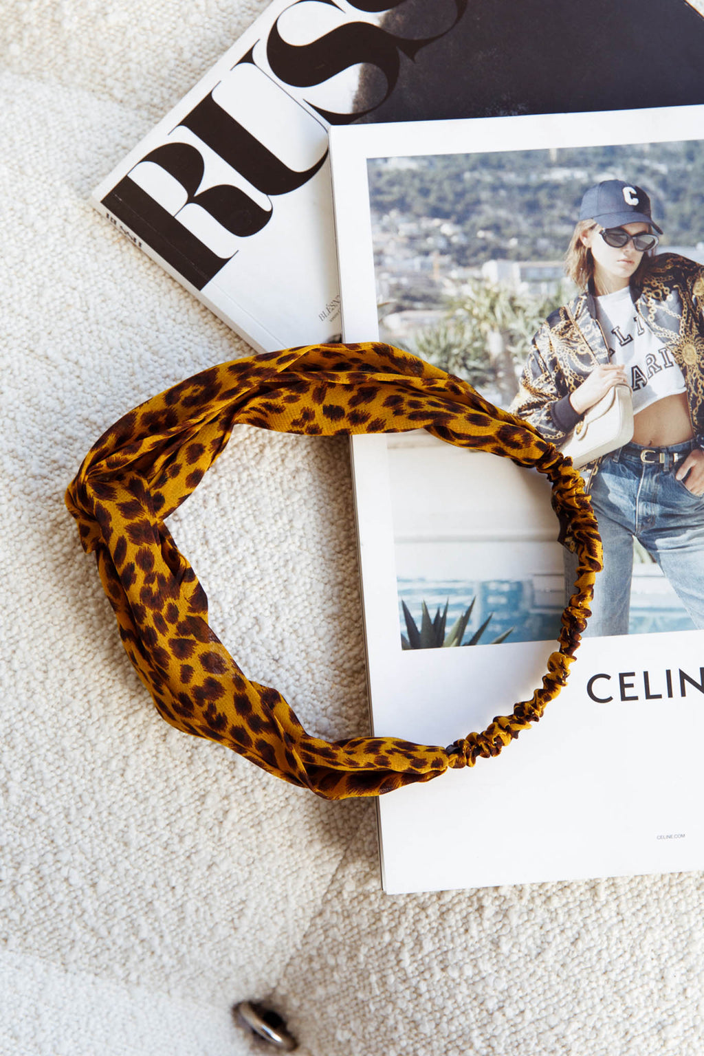 Top Knot Headband Leopard by Selfie Leslie