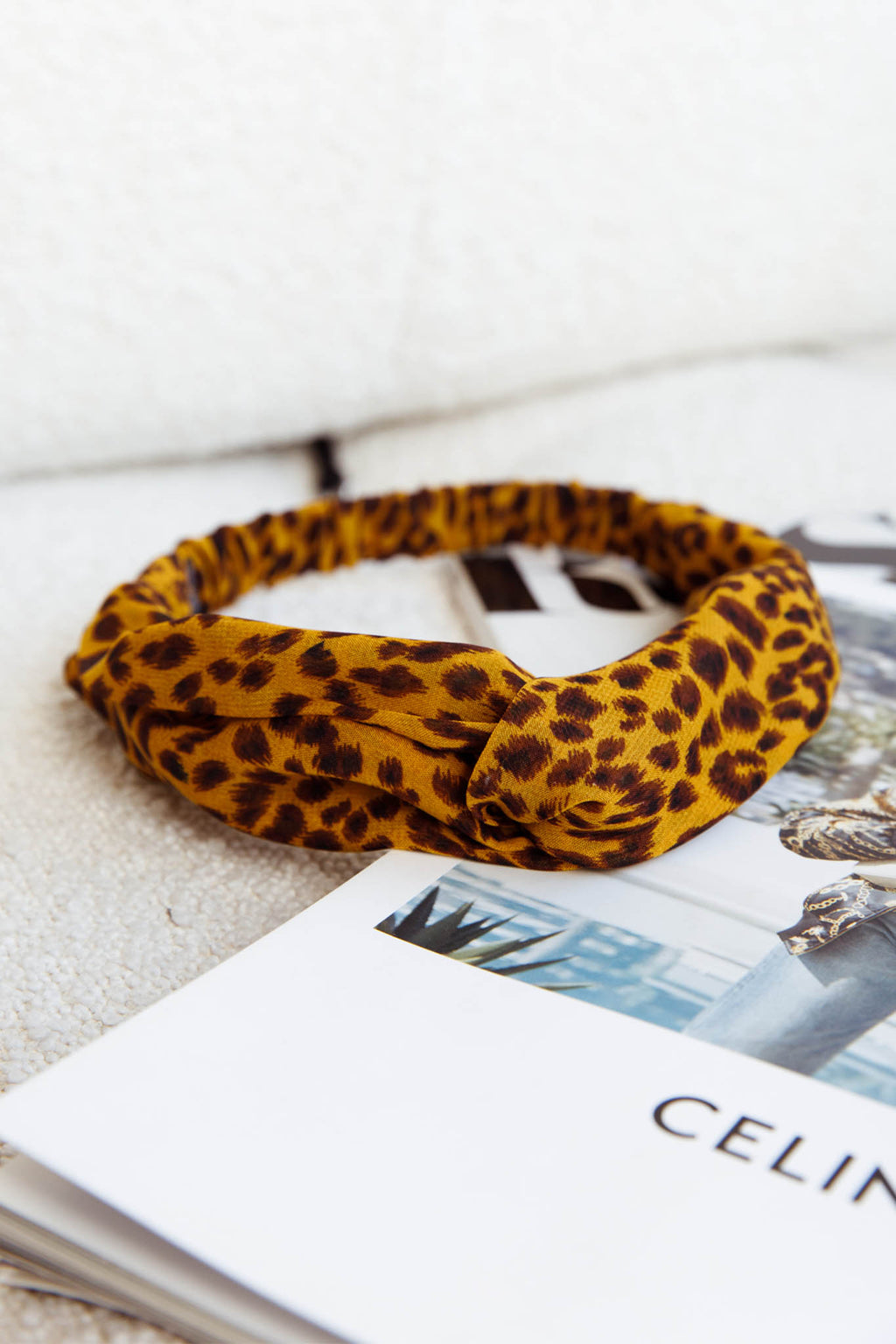Top Knot Headband Leopard by Selfie Leslie