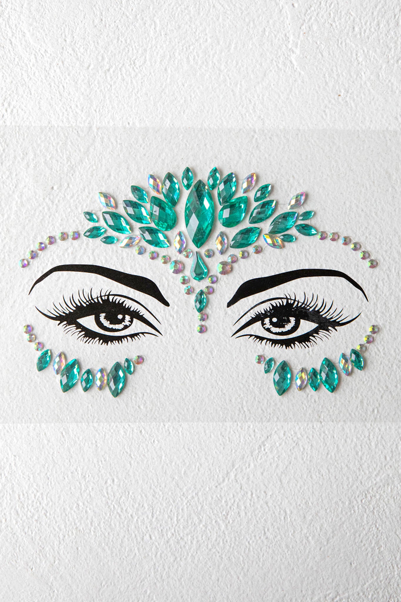 Electric Nights Face Jewels Multi A by Selfie Leslie