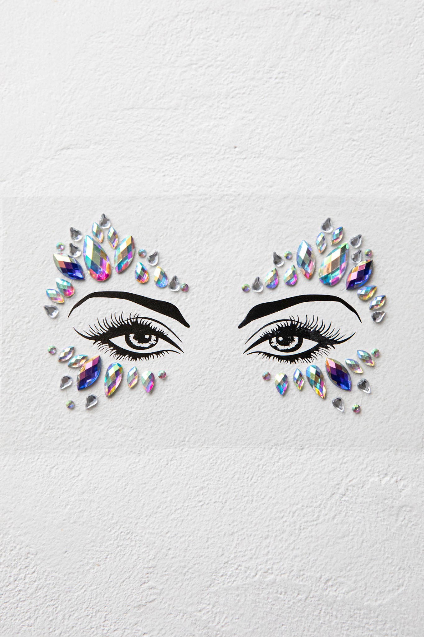 Electric Nights Face Jewels Multi B by Selfie Leslie