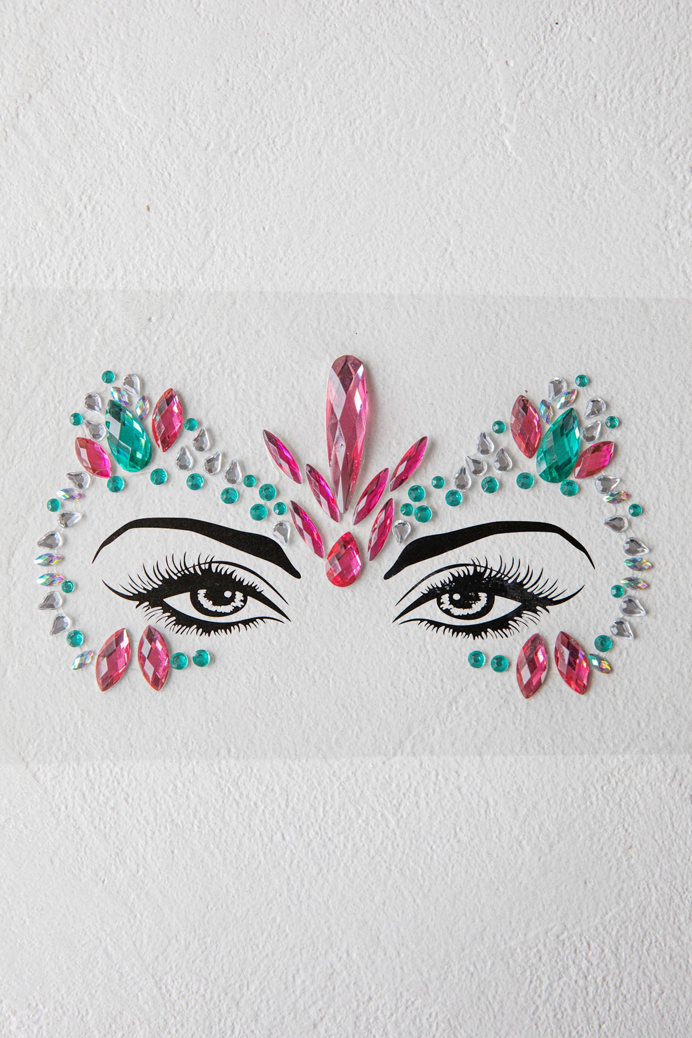 Electric Nights Face Jewels Multi D by Selfie Leslie