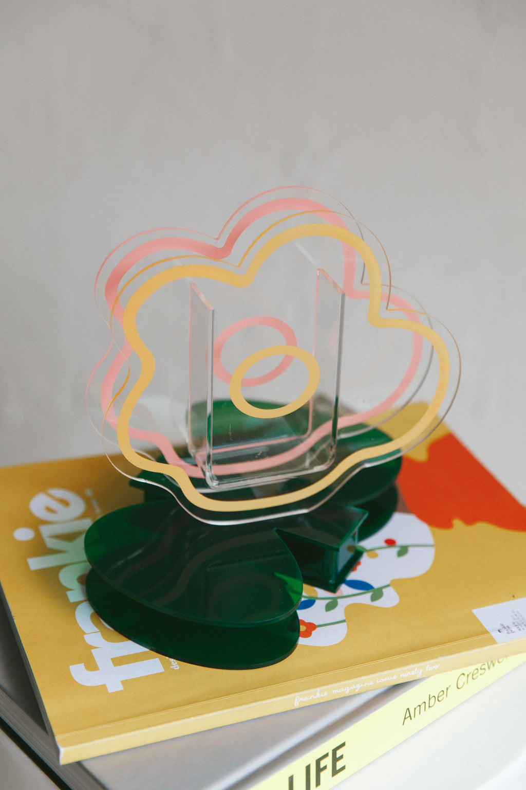 Anemone Eco-friendly Acrylic Vase Clear by Selfie Leslie