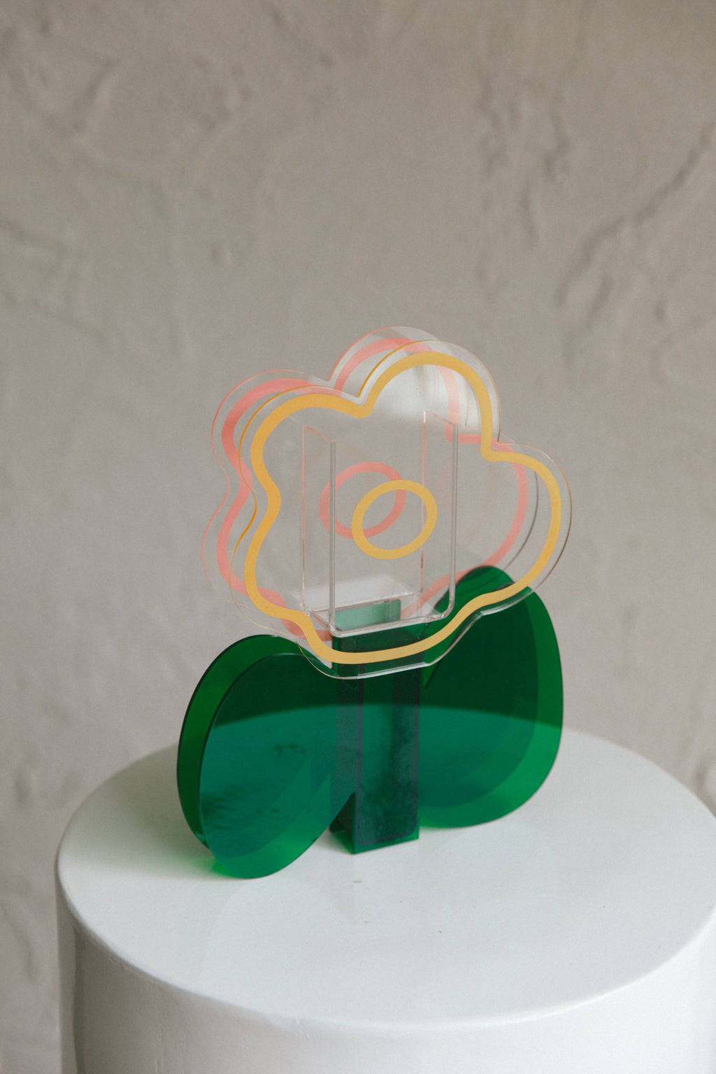 Anemone Eco-friendly Acrylic Vase Clear by Selfie Leslie
