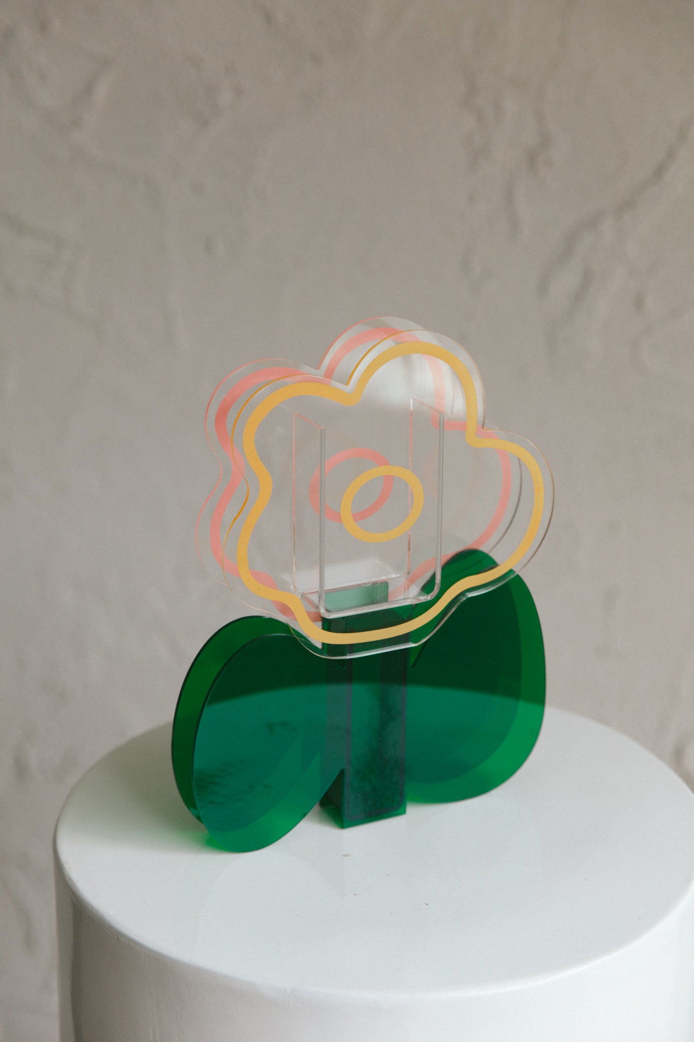 Anemone Eco-friendly Acrylic Vase Clear by Selfie Leslie