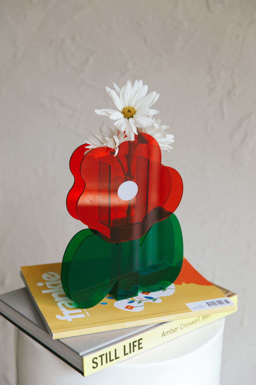Zephyr Eco-friendly Acrylic Vase Red by Selfie Leslie