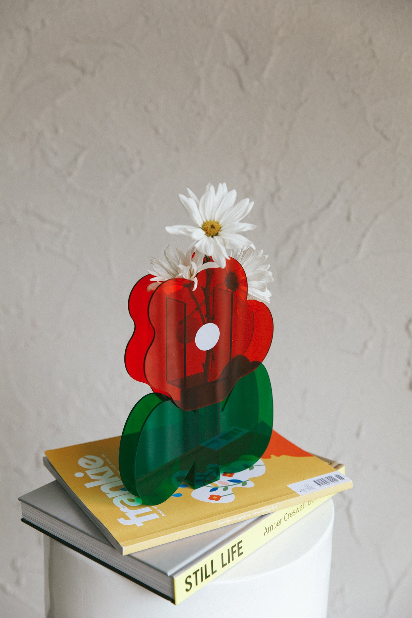 Zephyr Eco-friendly Acrylic Vase Red by Selfie Leslie