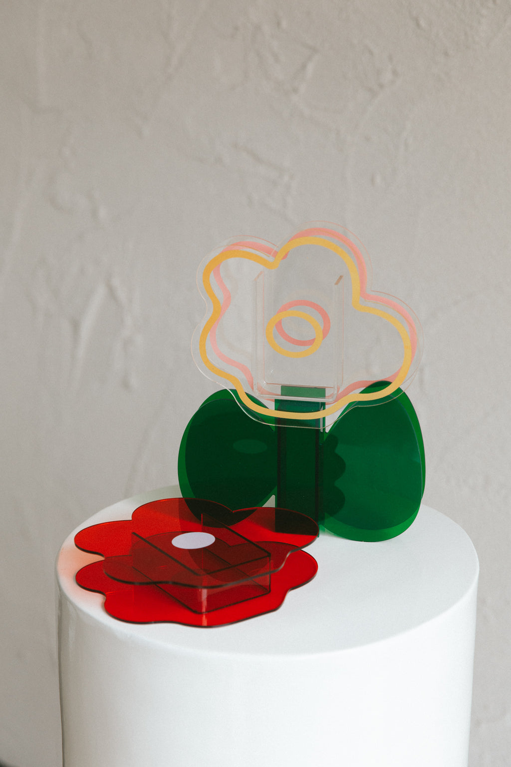 Harlie Eco-friendly Acrylic Vase Green by Selfie Leslie