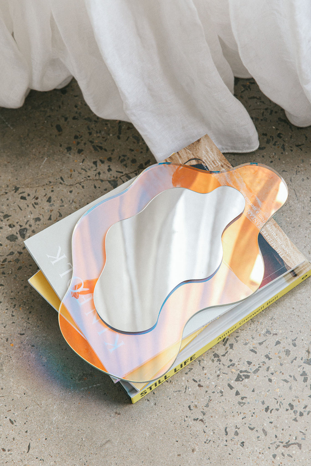 Matisse Decorative Iridescent Irregular Mirror by Selfie Leslie