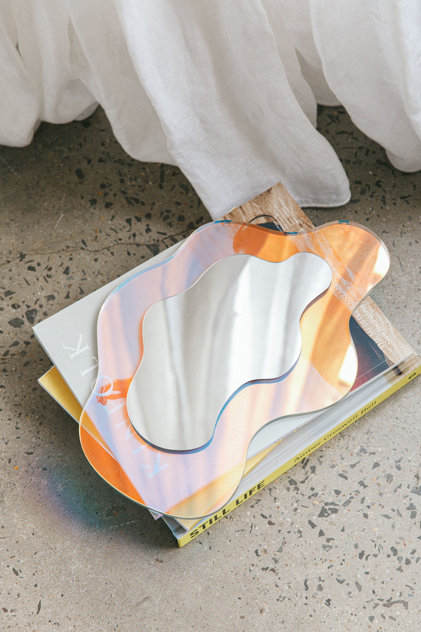 Matisse Decorative Iridescent Irregular Mirror by Selfie Leslie