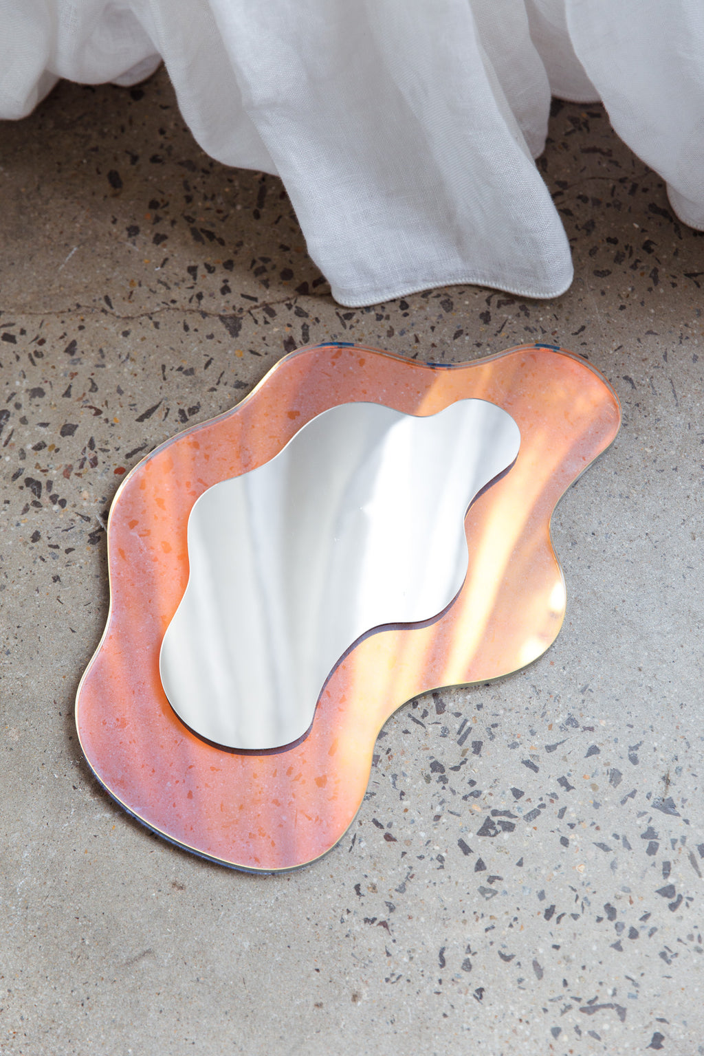 Matisse Decorative Iridescent Irregular Mirror by Selfie Leslie
