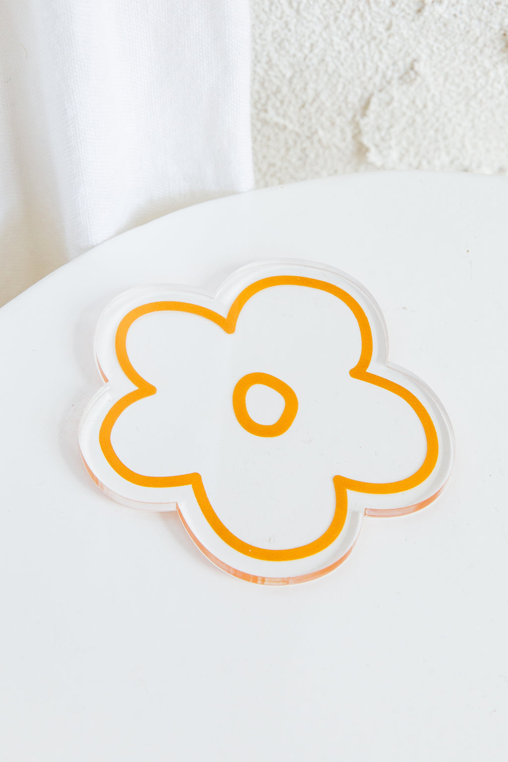 Flower Feeling 4pc Acrylic Coaster Set by Selfie Leslie